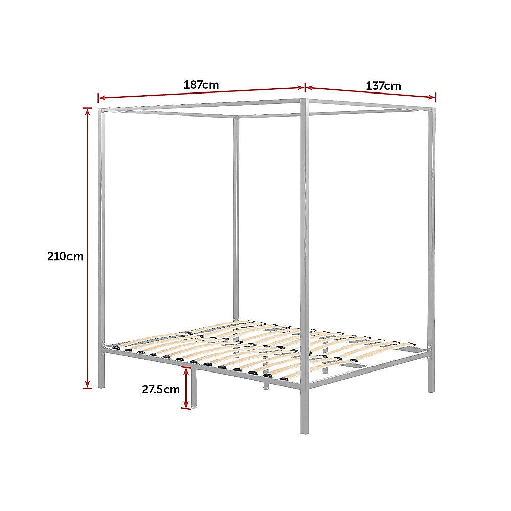 4 Four Poster Double Bed Frame