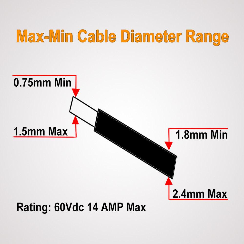 Other Tools 4x Kits 1.5MM 2way Waterproof Auto Electrical Plug Connector Kits Marine Sealed