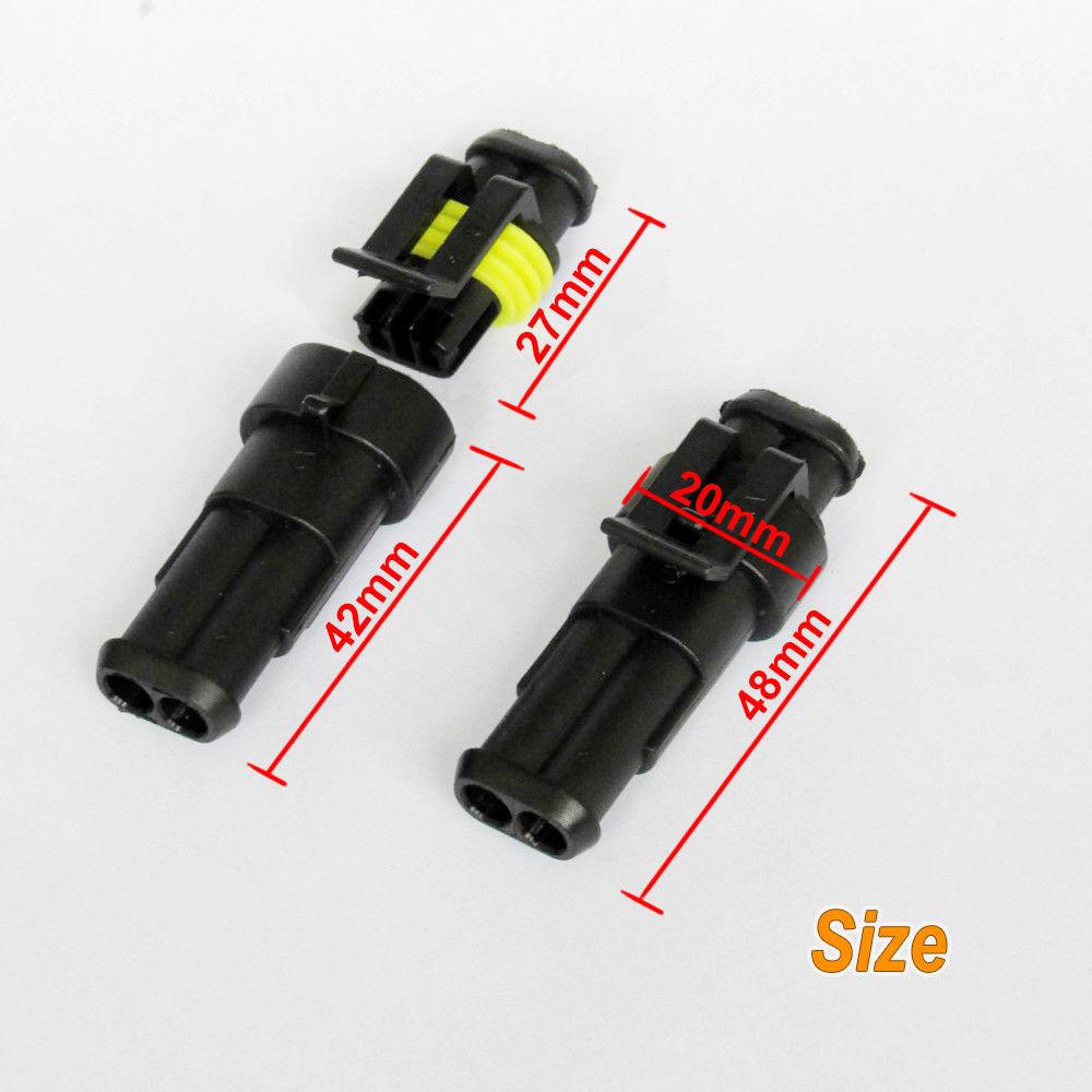 Other Tools 4x Kits 1.5MM 2way Waterproof Auto Electrical Plug Connector Kits Marine Sealed