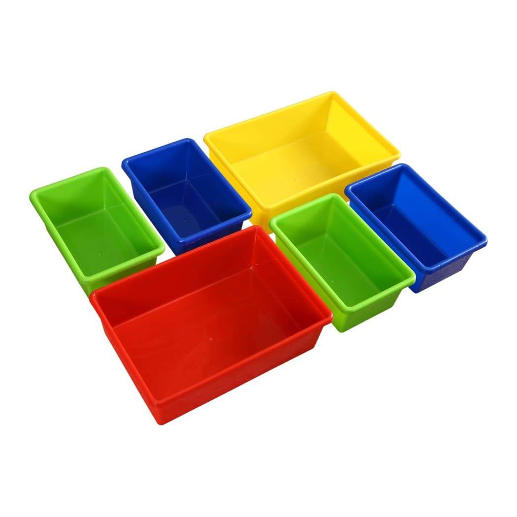 kids products 6 Bins Kids Toy Box Bookshelf Organiser Rack Drawer