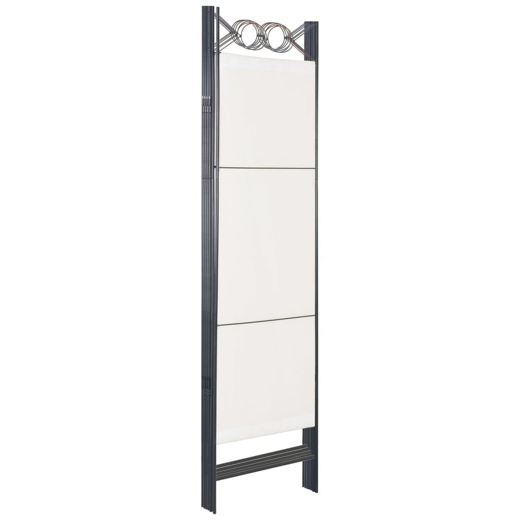 6-Panel Room Divider White 240x180 cm