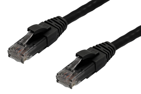 6 Patch Ethernet Cables : black