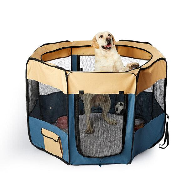 pet products 8 Panel Pet Playpen Blue L