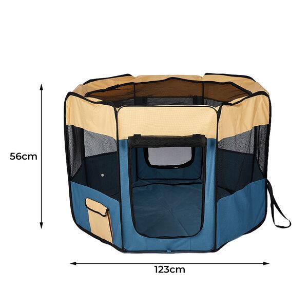 pet products 8 Panel Pet Playpen Blue L