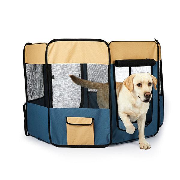 pet products 8 Panel Pet Playpen Blue L