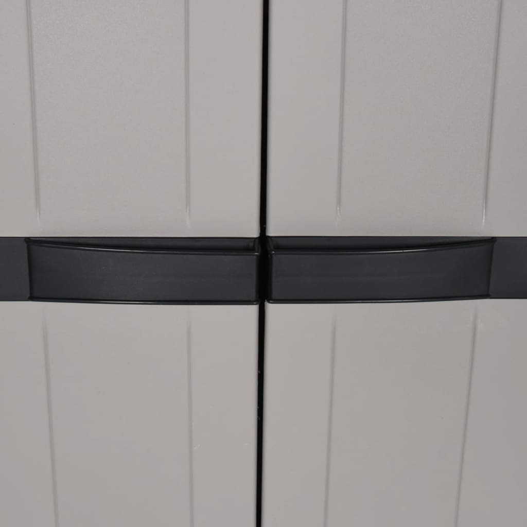 Outdoor Storage Grey and Black Cabinet