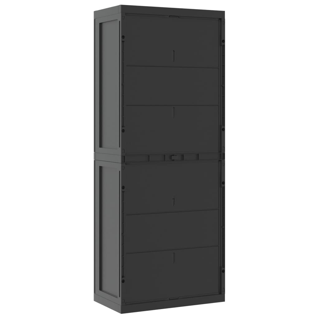 Outdoor Storage Grey and Black Cabinet