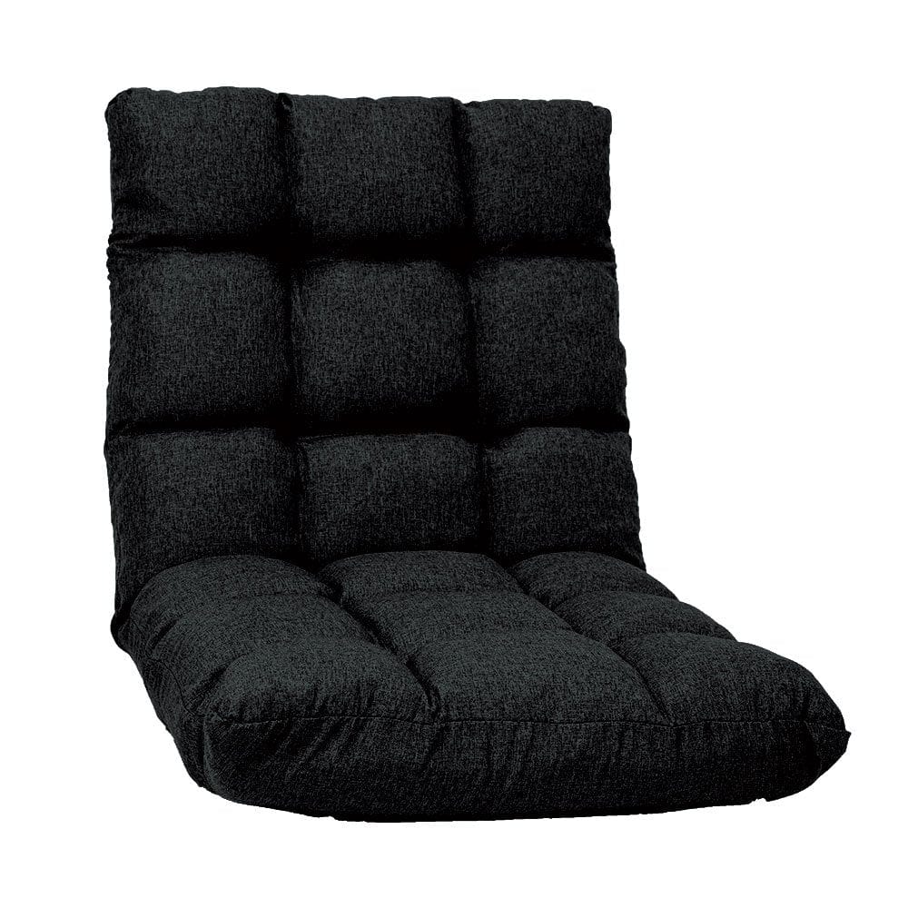 Adjustable  Floor Gaming Lounge Line  Chair 100 X 50 X 12Cm - Black