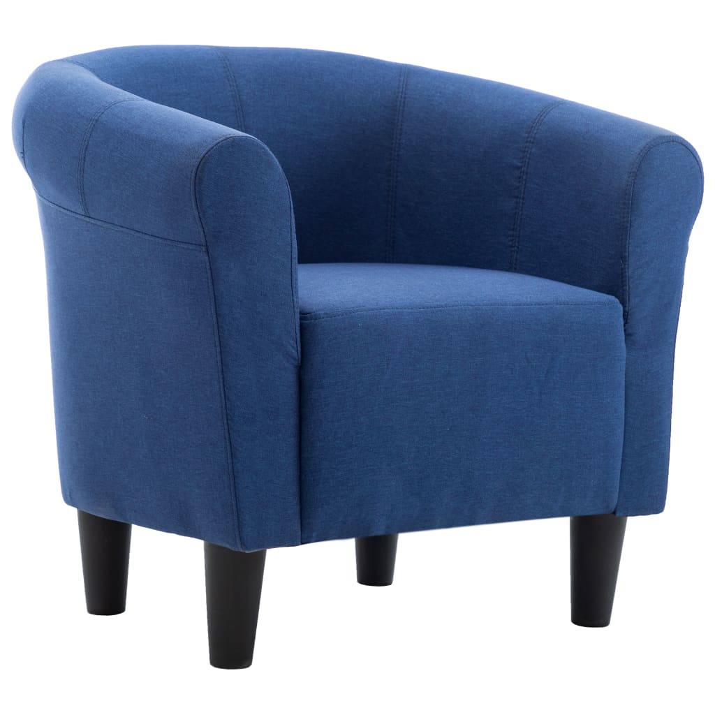 Armchair Blue Fabric