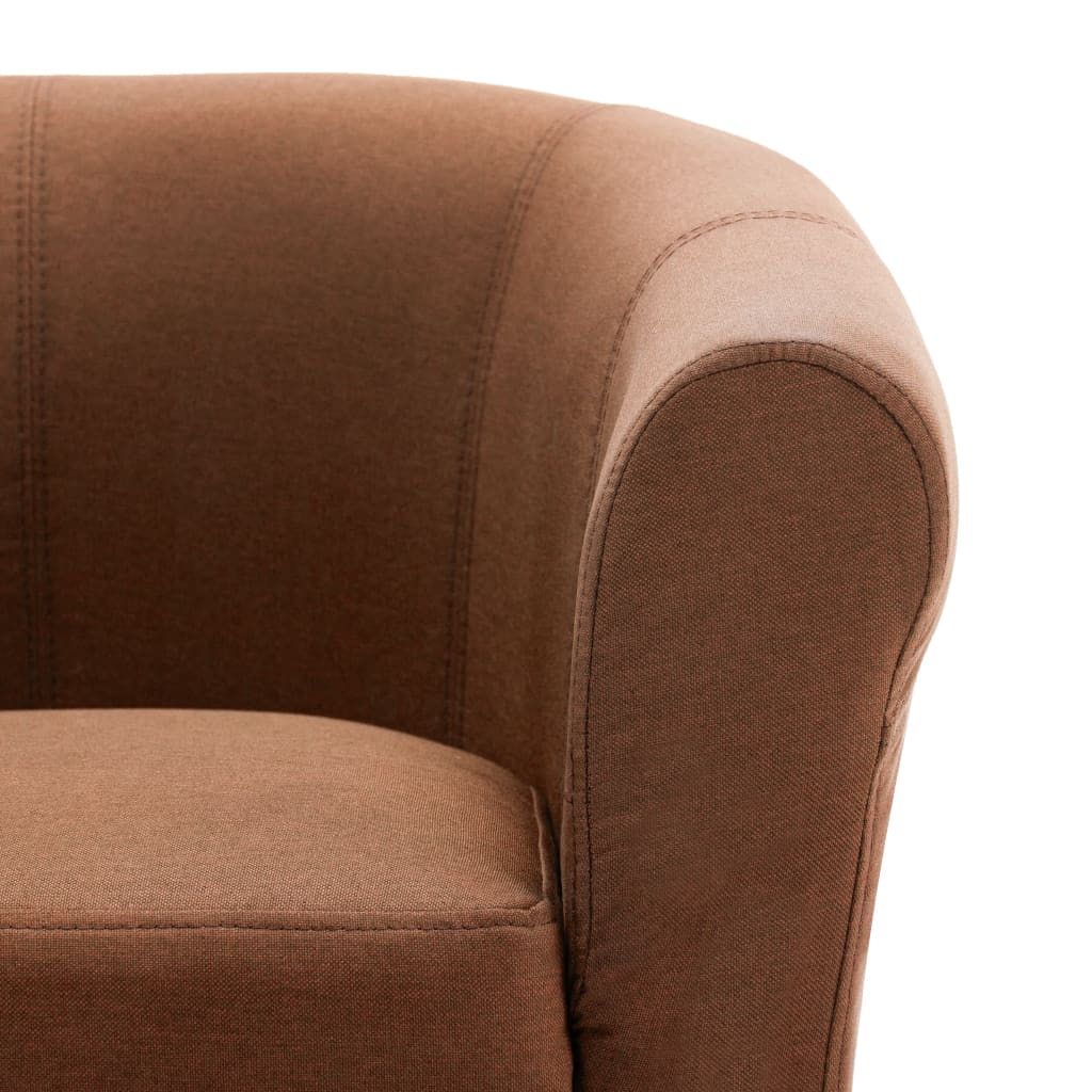 Armchair Brown Fabric