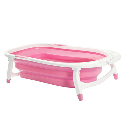 baby products Baby Bath Infant Foldable Tub Bathing Shower Pink