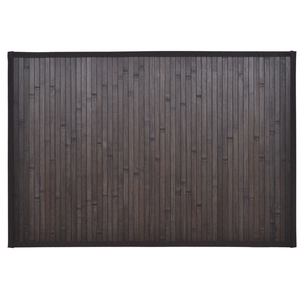 Bamboo Bath Mat 60 x 90 cm Dark Brown