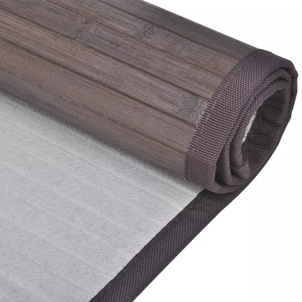 Bamboo Bath Mat 60 x 90 cm Dark Brown