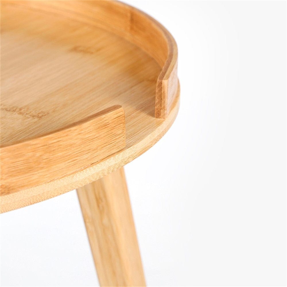 Bamboo Round Coffee Side Table