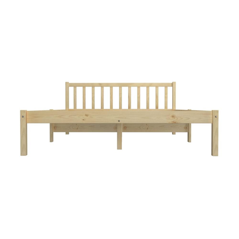 Bed Frame Queen Size Wooden Timber Mattress Base Solid Wood Platform