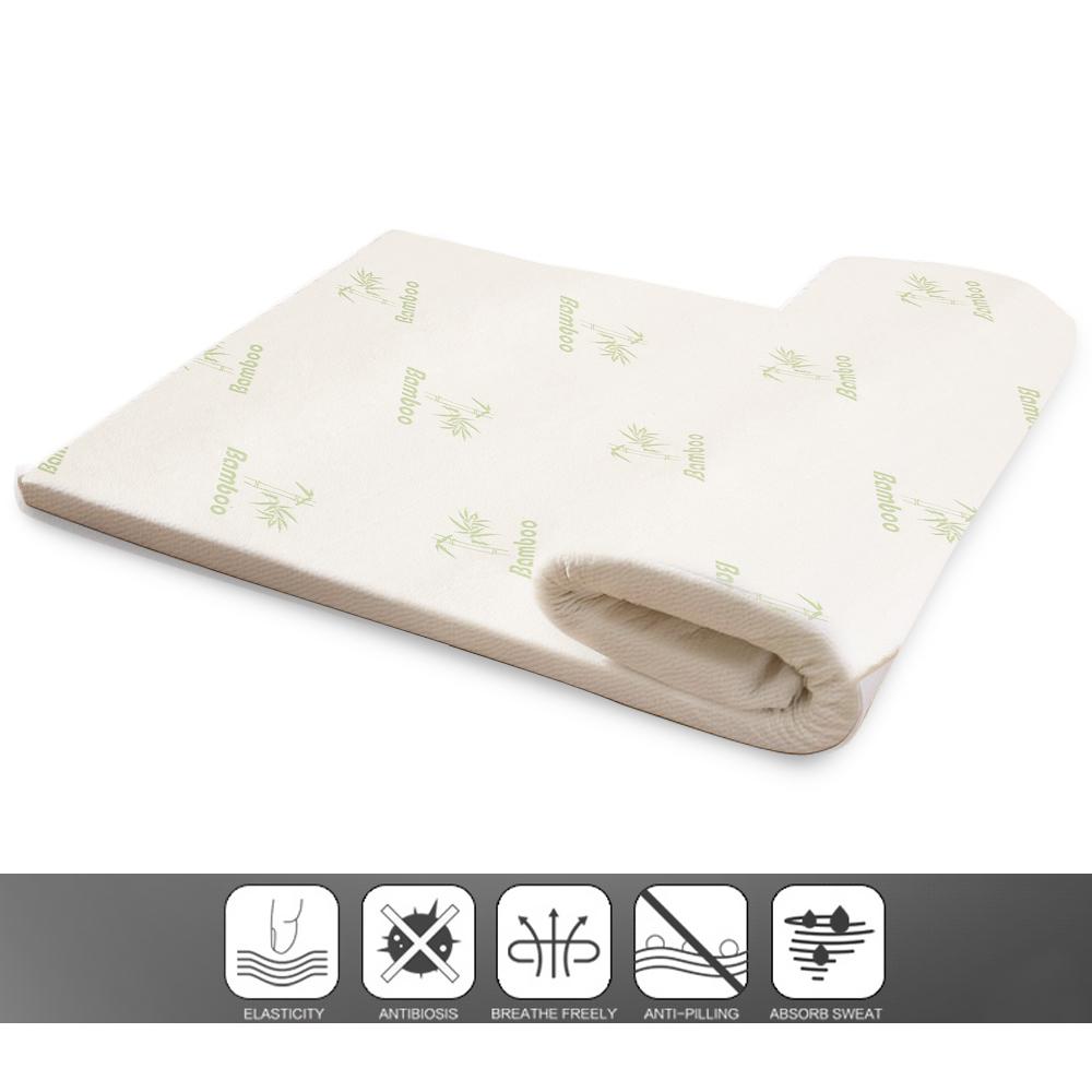 bedding Bed Mattress Topper Bamboo Cool Gel Cover Queen 8Cm