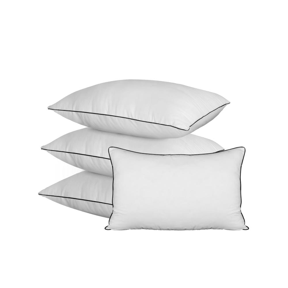 Bedra Microfibre Pillow Hotel Cotton Cover Home Soft Quality Luxury 4pcs 48x73cm