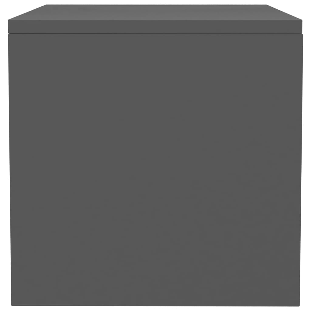 Bedside Cabinet Grey 40x30x30 cm Chipboard