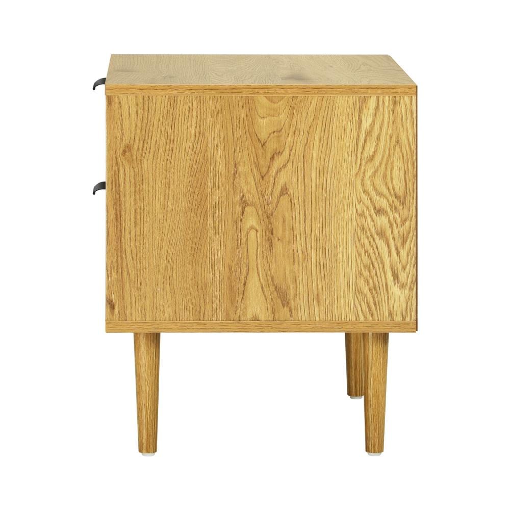 Bedside Tables Side Table 2 Drawers Bedroom Furniture Storage Cabinet