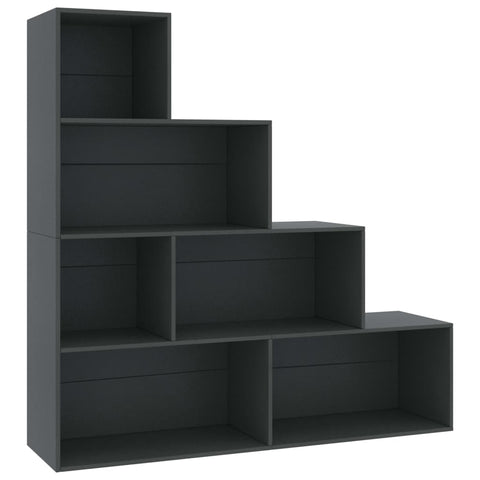 Book Cabinet/Room Divider Grey -Chipboard