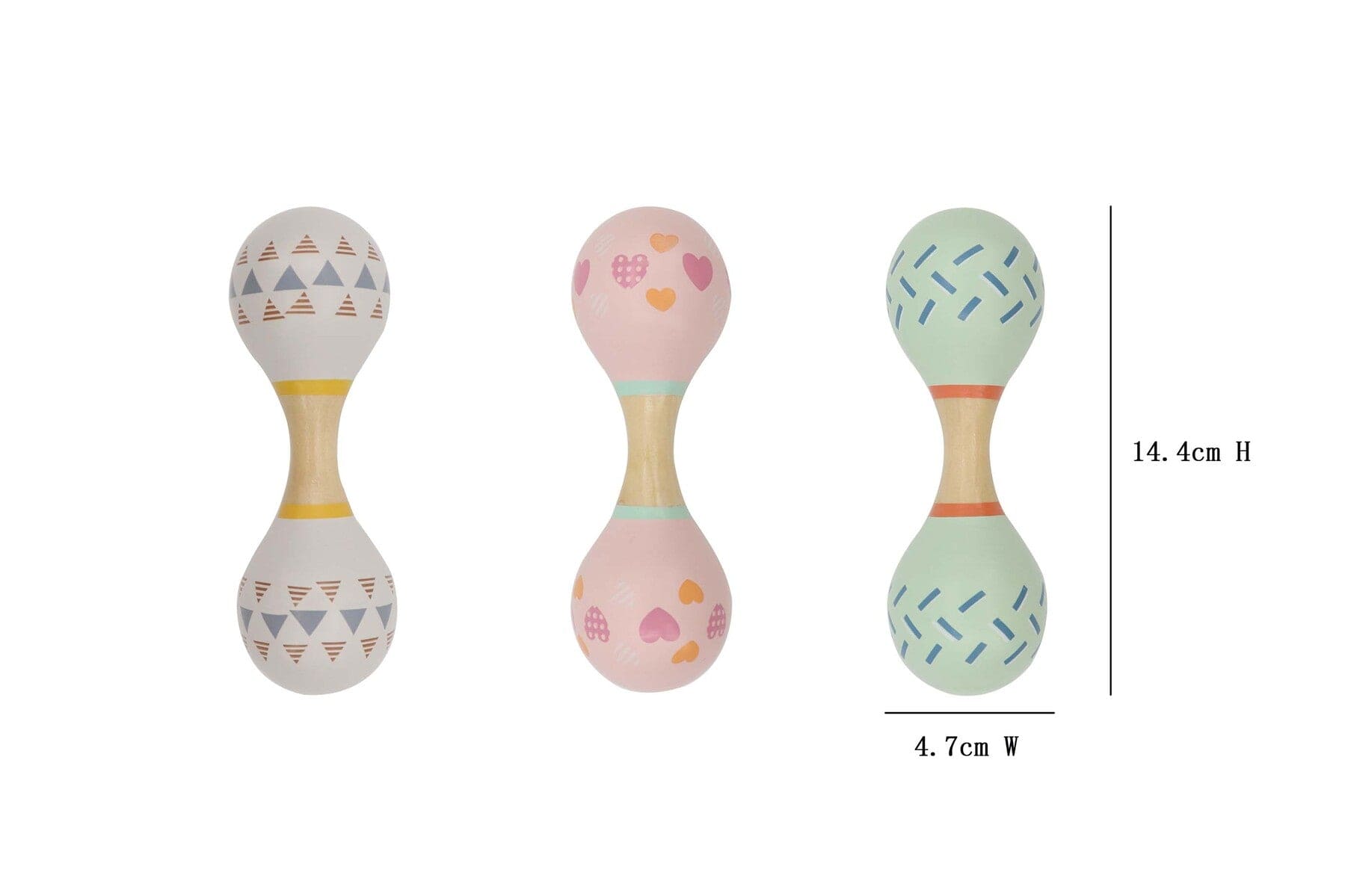 Calm & Breezy Maraca Rattle Double Ended Randomly Pick