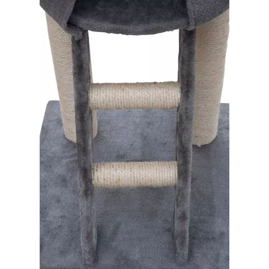 Cat Play Tree Deluxe 230-260 cm Grey Plush