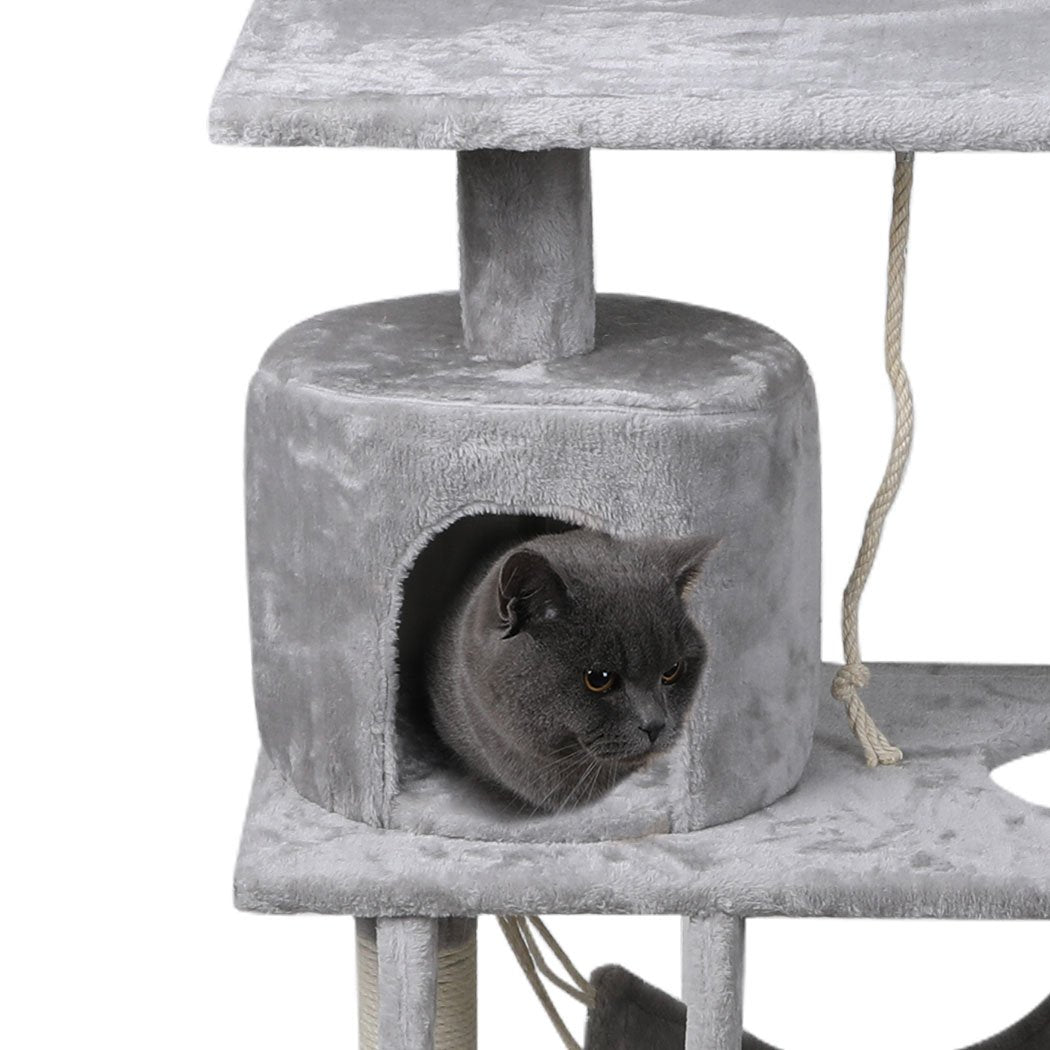 Cat Tree Cat Tree Beastie Scratching Post Pet Scratcher Condo Tower 140cm Grey