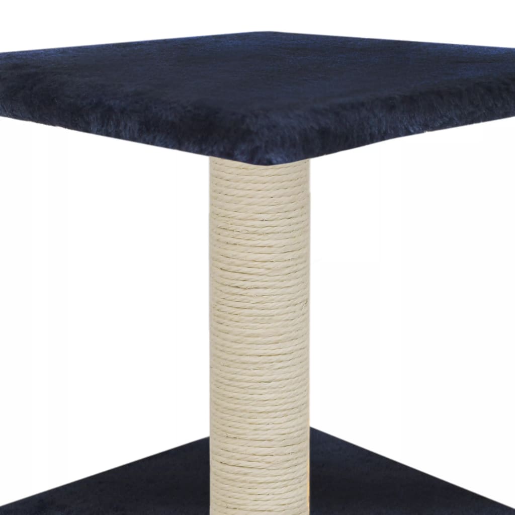 Cat Tree with Sisal Scratching Post 55 cm Dark Blue