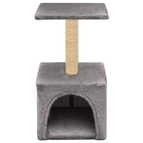 Cat Tree with Sisal Scratching Post 55 cm Grey