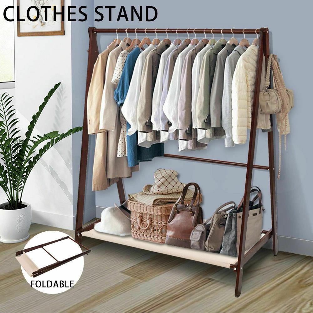 bedroom Clothes Stand Garment Dyring Rack Hanger Organiser