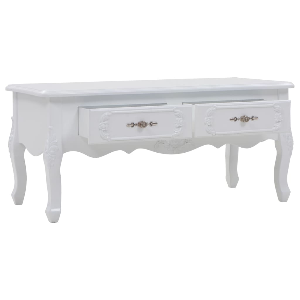 Coffee Table 100x50x46 cm White