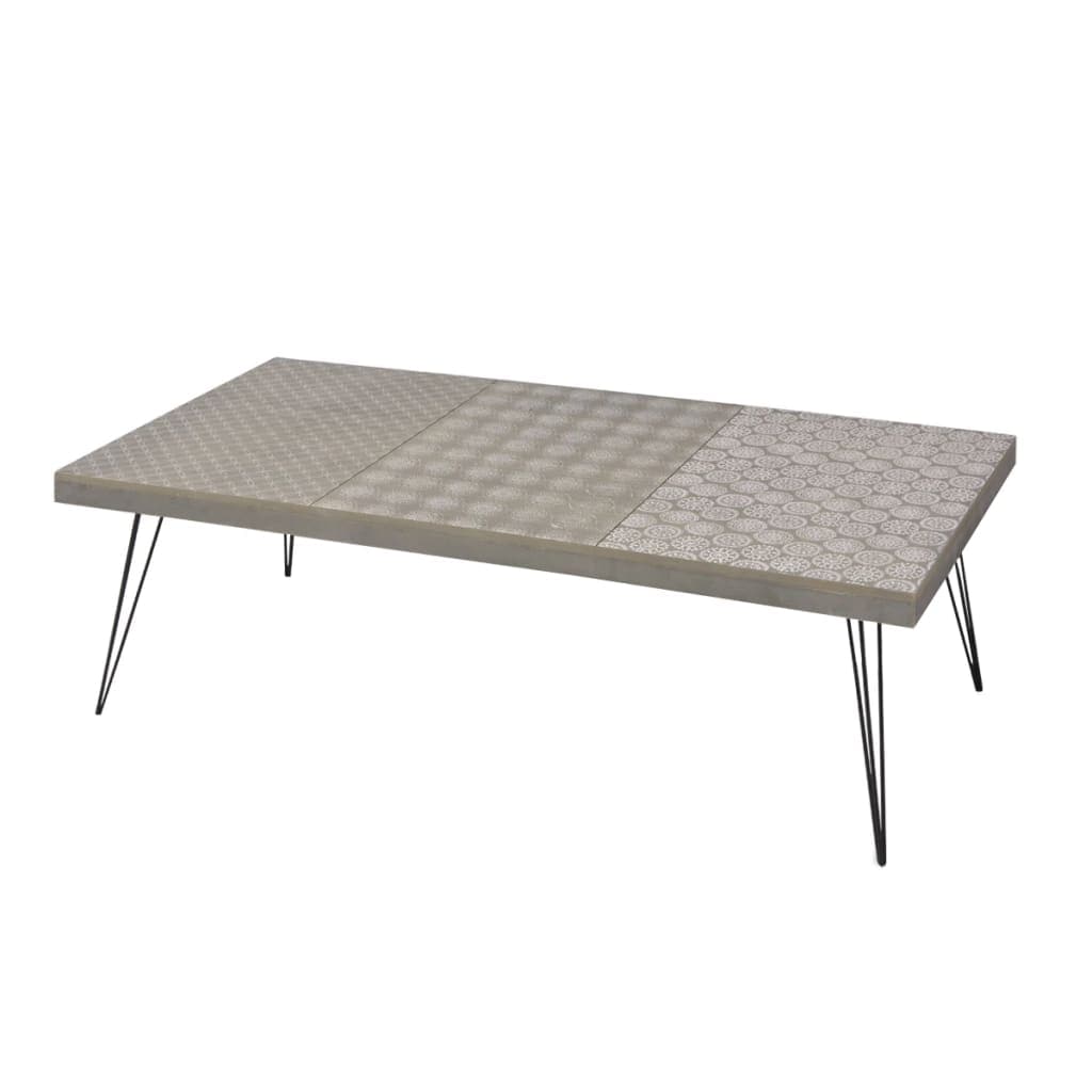 Coffee Table 120x60x38 cm Grey