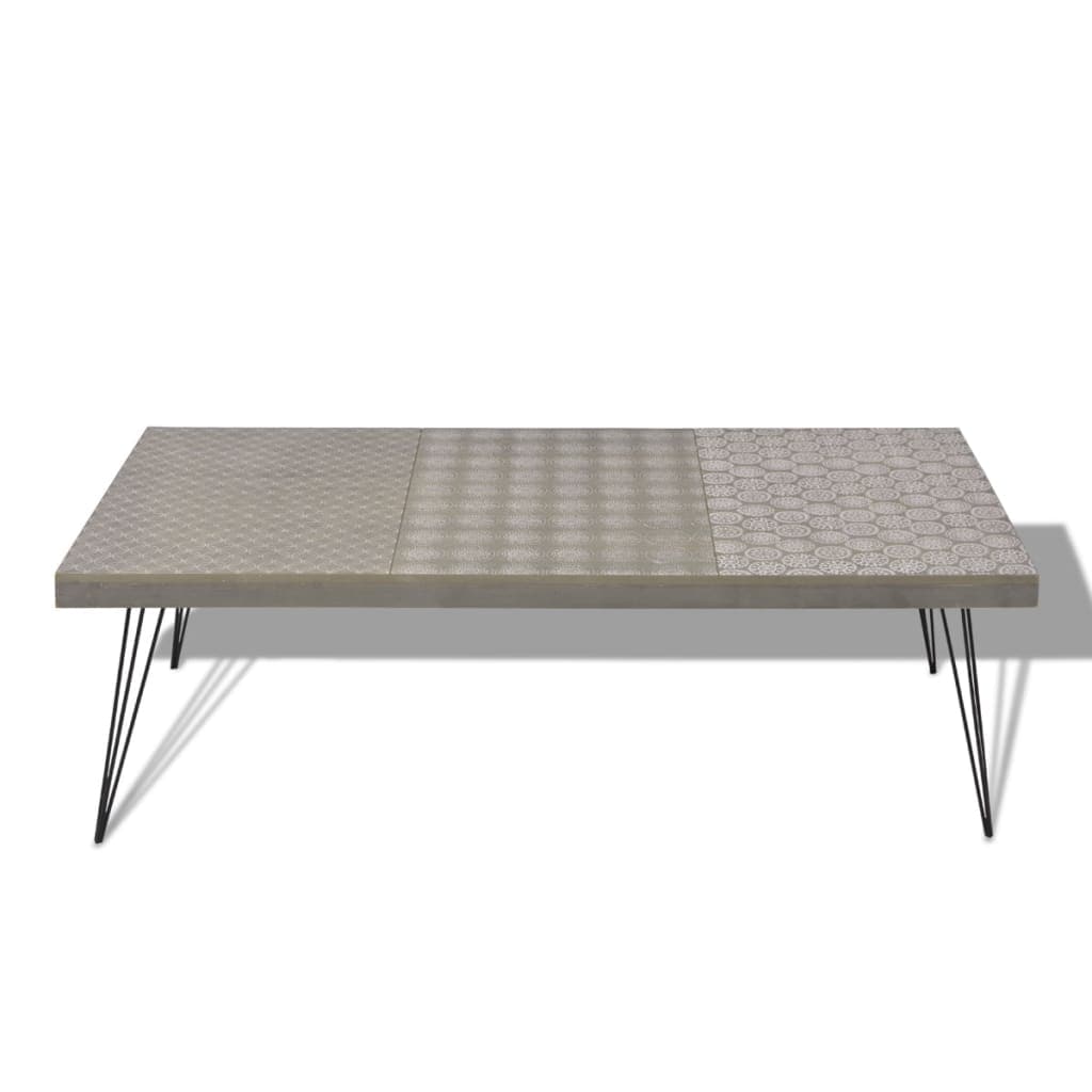 Coffee Table 120x60x38 cm Grey