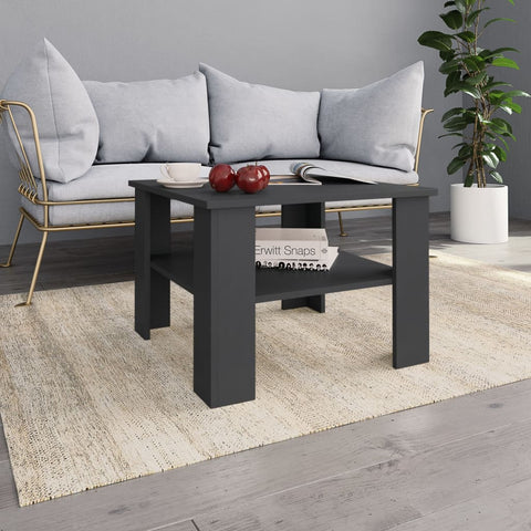 Coffee Table Grey 60x60x42 cm Chipboard