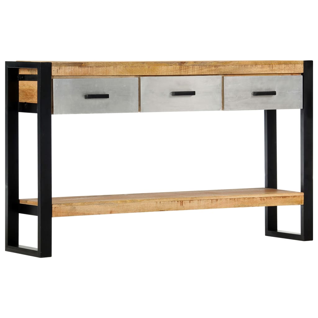 Console Table 130x30x76 cm Solid Mango Wood