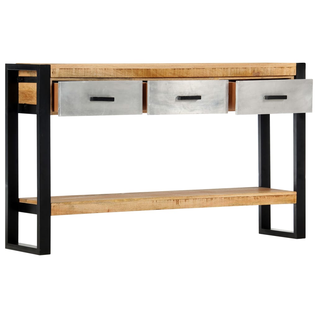 Console Table 130x30x76 cm Solid Mango Wood