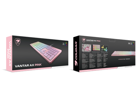 Gaming Keyboard Cougar Vantar-AX Pink (CGR-WRXMX-VAP) RGB Gaming keyboard