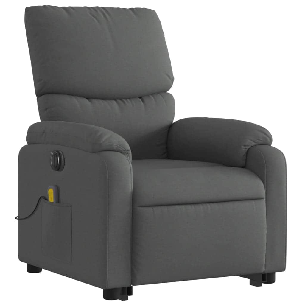 Dark Grey Electric Stand-Up Massage Recliner Chair