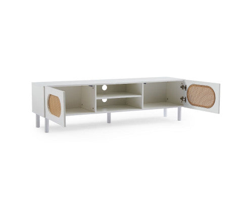 Decorating style 160CM TV Stand in White/Maple