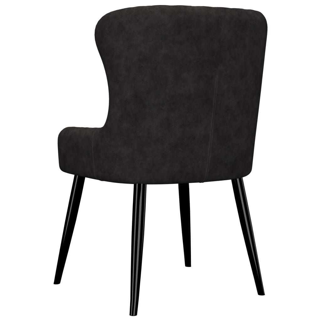 Dining Chairs 2 pcs Black Velvet