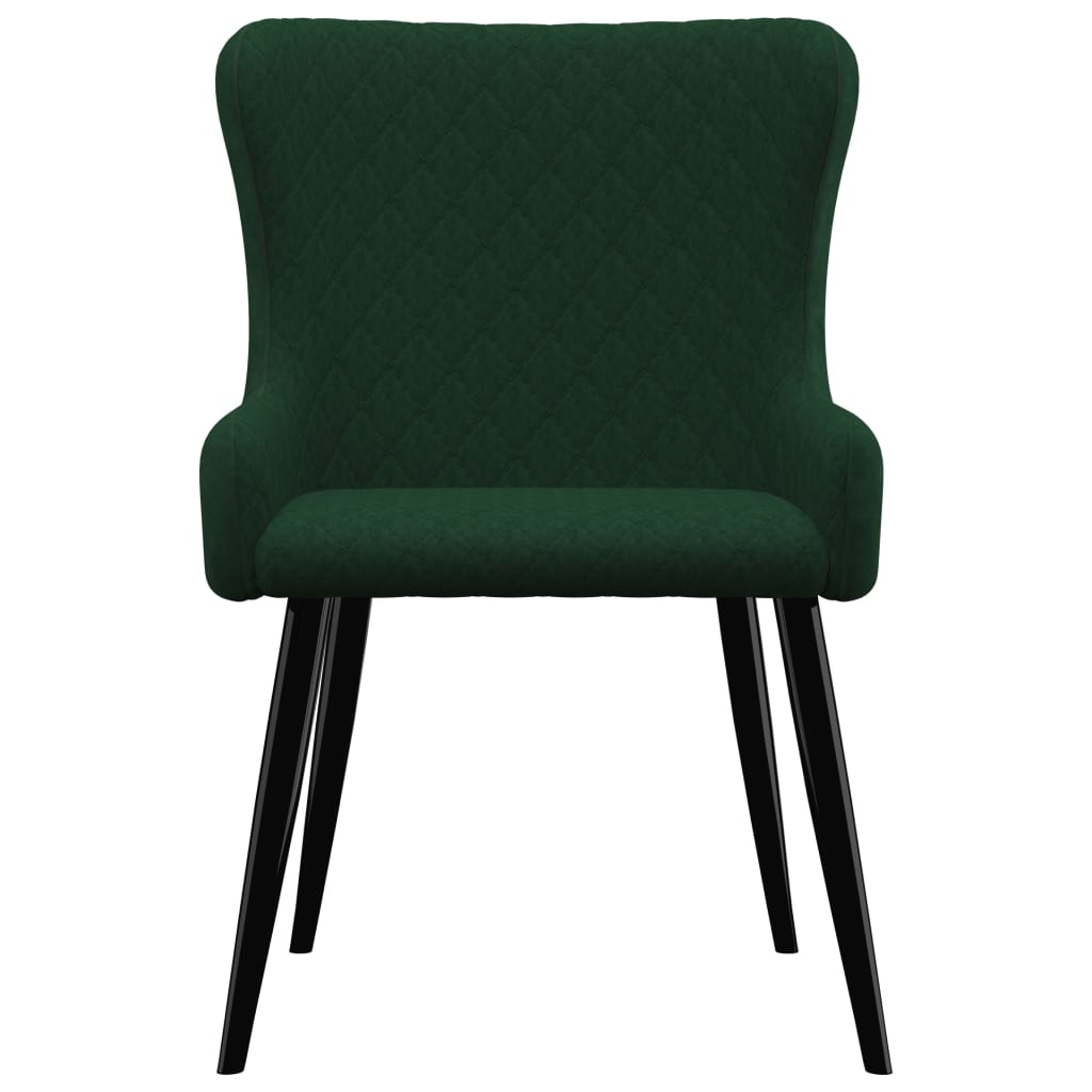 Dining Chairs 2 pcs Green Velvet