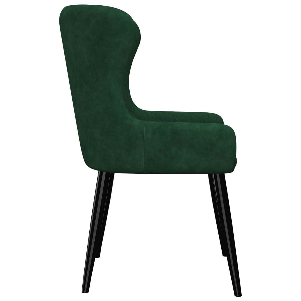 Dining Chairs 2 pcs Green Velvet