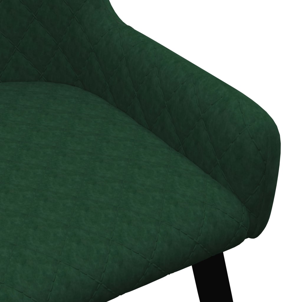 Dining Chairs 2 pcs Green Velvet