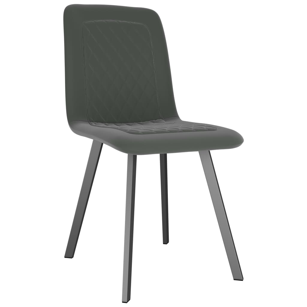 Dining Chairs 2 pcs Grey Velvet