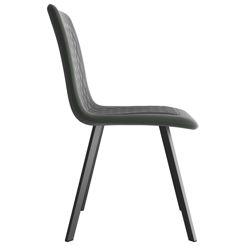 Dining Chairs 2 pcs Grey Velvet