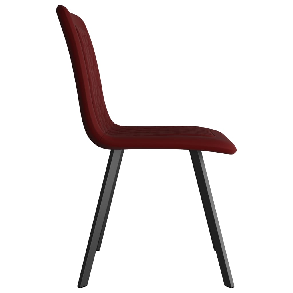 Dining Chairs 2 pcs Red Velvet