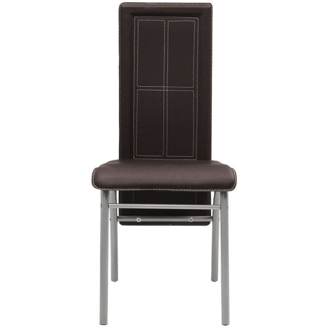 Dining Chairs 4 pcs Brown Faux Leather