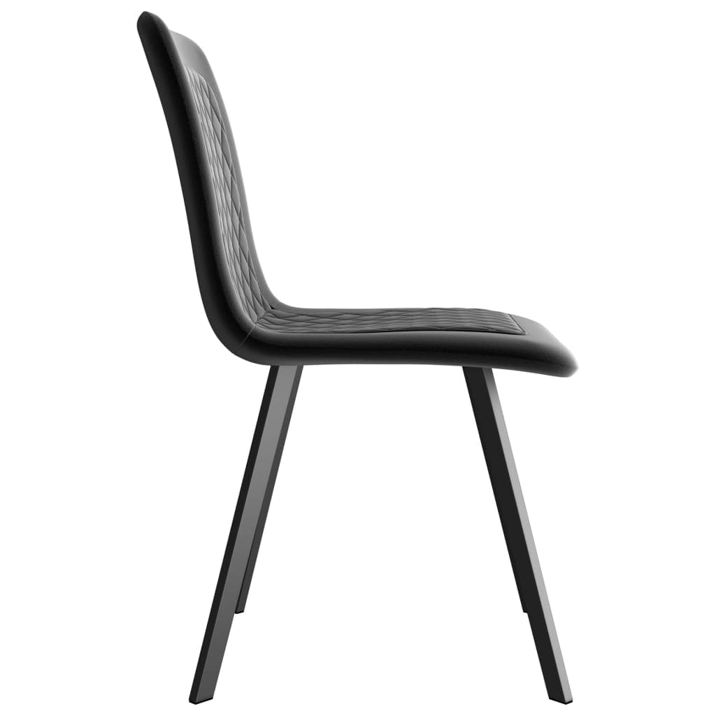 vidaxl90- Dining Chairs 6 pcs Black Velvet