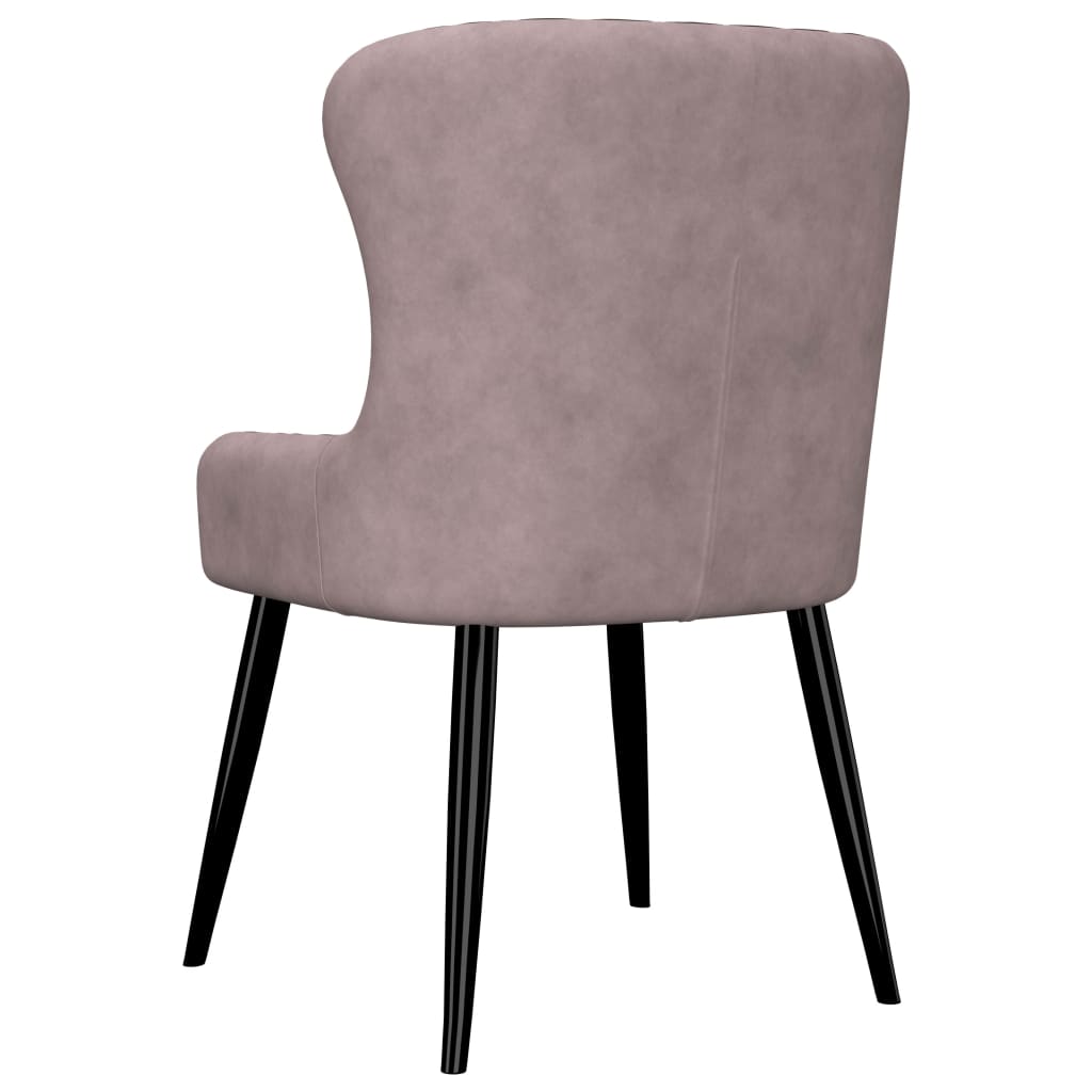 Dining Chairs 6 pcs Pink Velvet