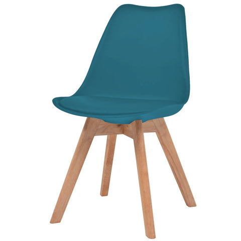 Dining Chairs 6 pcs Turquoise Leather